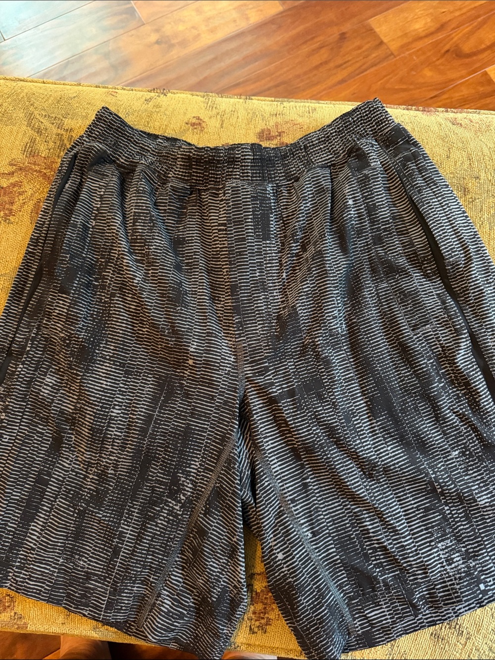 Lululemon Men's Black Patterned Casual Shorts